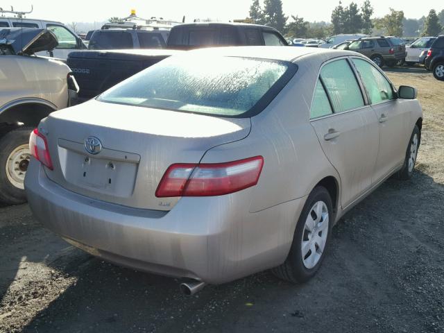 4T4BE46K78R037398 - 2008 TOYOTA CAMRY CE GOLD photo 4