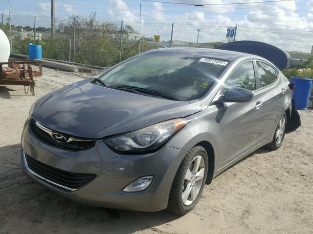 5NPDH4AEXDH288064 - 2013 HYUNDAI ELANTRA GL GRAY photo 2