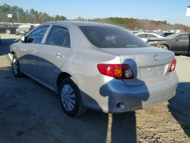 1NXBU40E79Z039878 - 2009 TOYOTA COROLLA BA SILVER photo 3