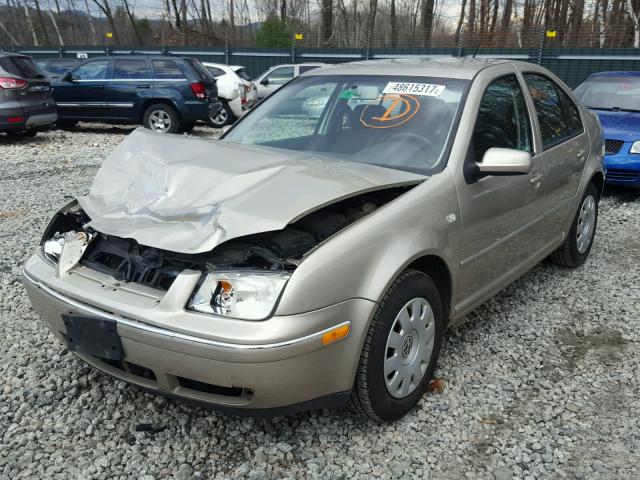 3VWRA69M34M056222 - 2004 VOLKSWAGEN JETTA GL GOLD photo 2