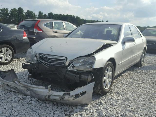 WDBNG70J92A285182 - 2002 MERCEDES-BENZ S 430 SILVER photo 2
