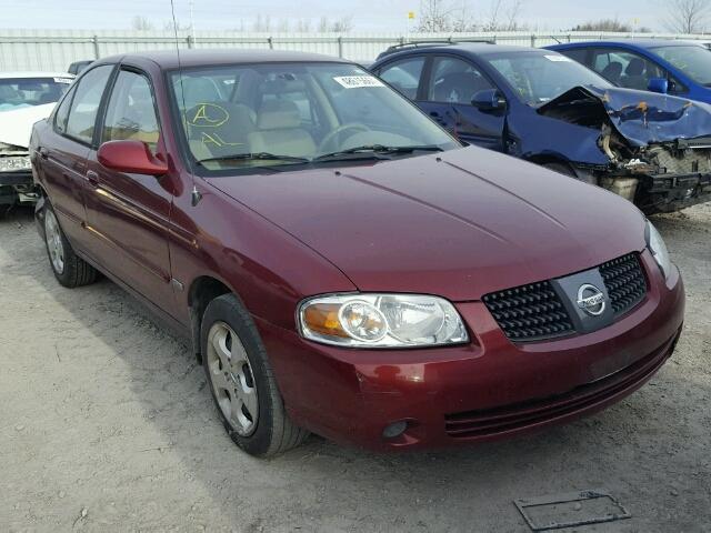 3N1CB51D06L562971 - 2006 NISSAN SENTRA 1.8 RED photo 1