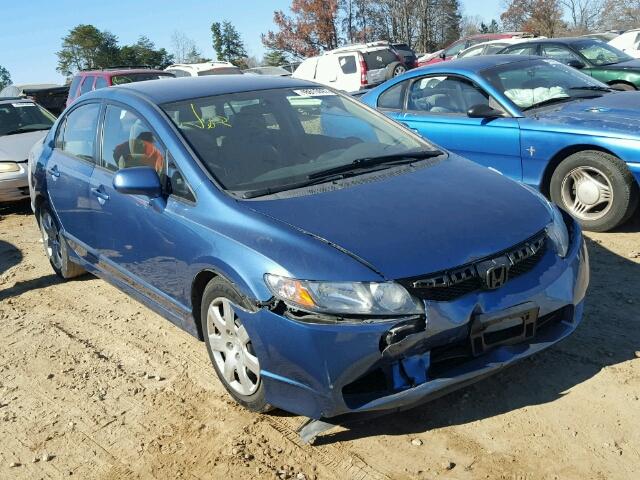 2HGFA1F53AH316734 - 2010 HONDA CIVIC LX BLUE photo 1