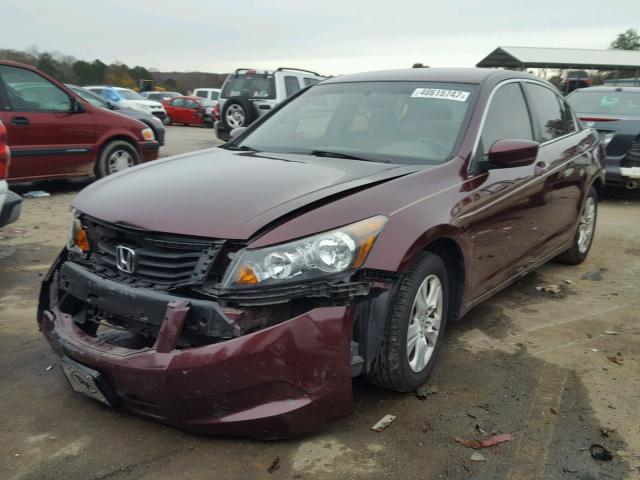 1HGCP26449A031081 - 2009 HONDA ACCORD LXP BURGUNDY photo 2