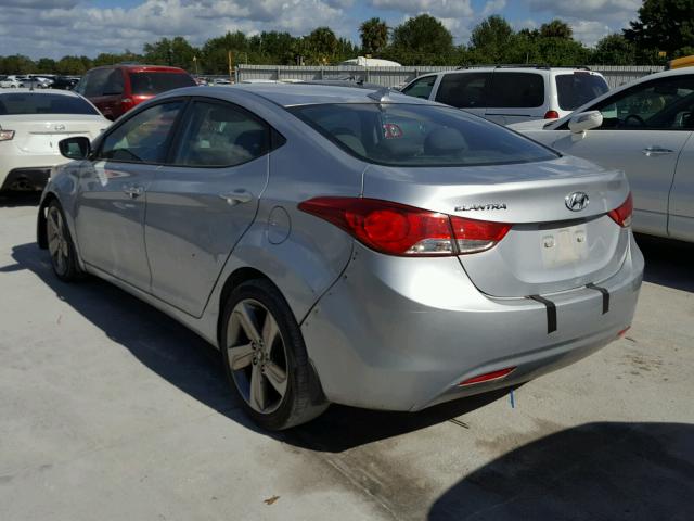 5NPDH4AE1DH423349 - 2013 HYUNDAI ELANTRA GL SILVER photo 3