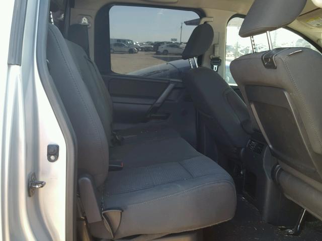 1N6AA0EC4BN303208 - 2011 NISSAN TITAN S SILVER photo 6