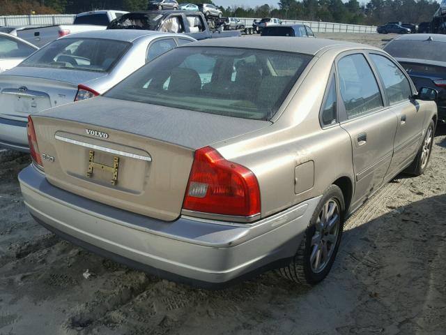 YV1TS59HX41375031 - 2004 VOLVO S80 2.5T TAN photo 4