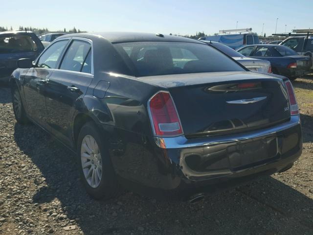 2C3CCAAG2DH568729 - 2013 CHRYSLER 300 BLACK photo 3