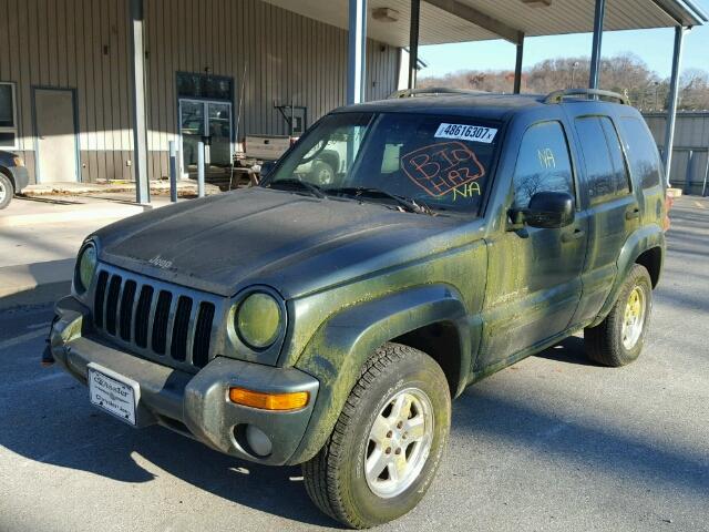 1J4GL58K32W302434 - 2002 JEEP LIBERTY LI GREEN photo 2