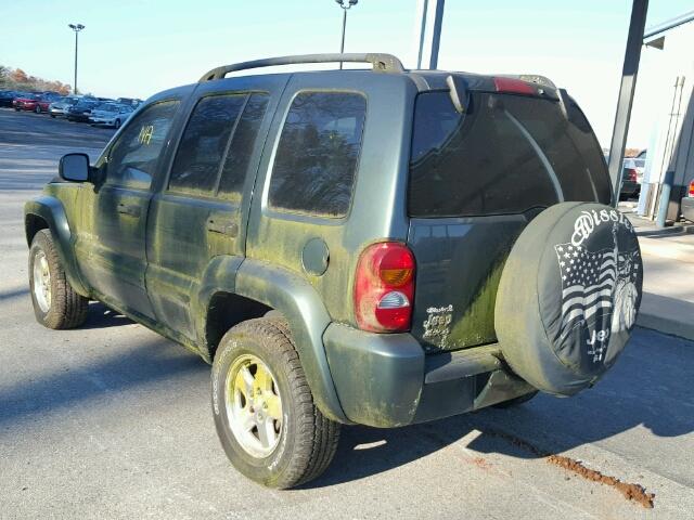 1J4GL58K32W302434 - 2002 JEEP LIBERTY LI GREEN photo 3