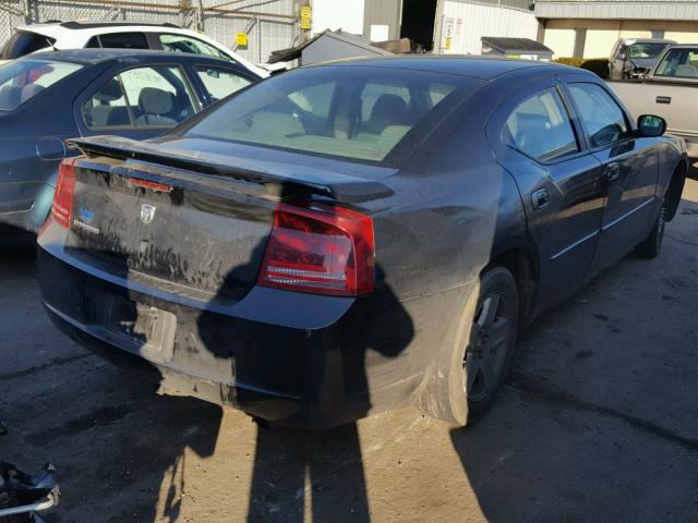 2B3KA43R16H190887 - 2006 DODGE CHARGER SE BLACK photo 4