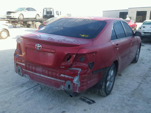 JTNBE46K673000146 - 2007 TOYOTA CAMRY NEW RED photo 4