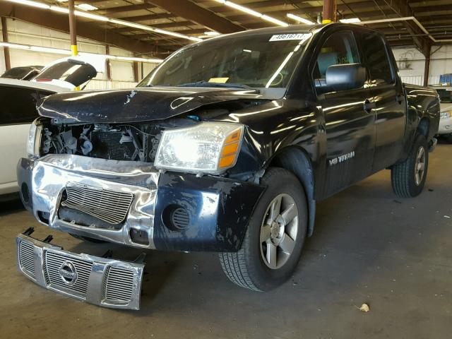 1N6AA07BX7N215260 - 2007 NISSAN TITAN XE BLUE photo 2