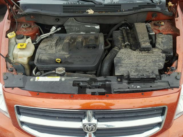 1B3HB78K67D159508 - 2007 DODGE CALIBER R/ ORANGE photo 7