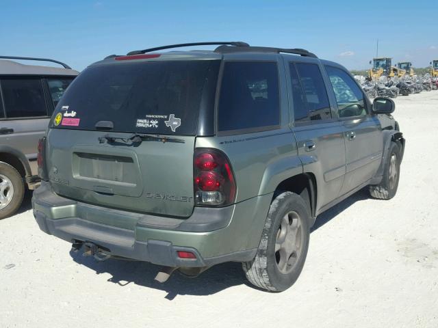 1GNDS13S242178928 - 2004 CHEVROLET TRAILBLAZE GRAY photo 4