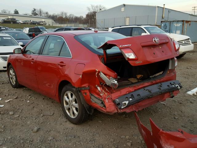 4T1BF3EK1BU709451 - 2011 TOYOTA CAMRY BASE RED photo 3