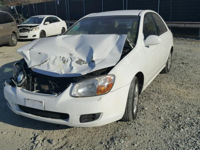 KNAFE121875380576 - 2007 KIA SPECTRA EX WHITE photo 2