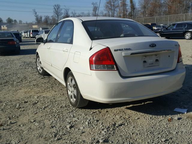 KNAFE121875380576 - 2007 KIA SPECTRA EX WHITE photo 3