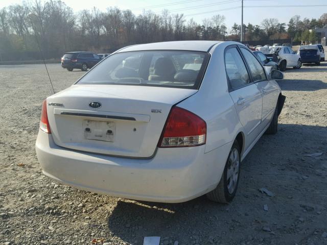 KNAFE121875380576 - 2007 KIA SPECTRA EX WHITE photo 4