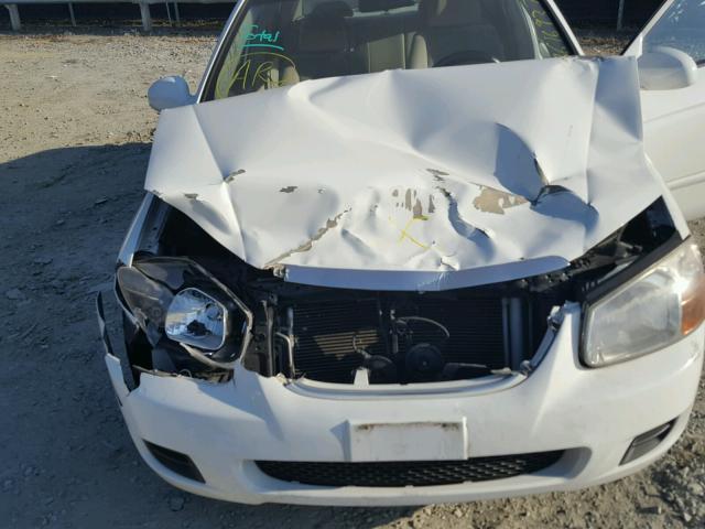 KNAFE121875380576 - 2007 KIA SPECTRA EX WHITE photo 7