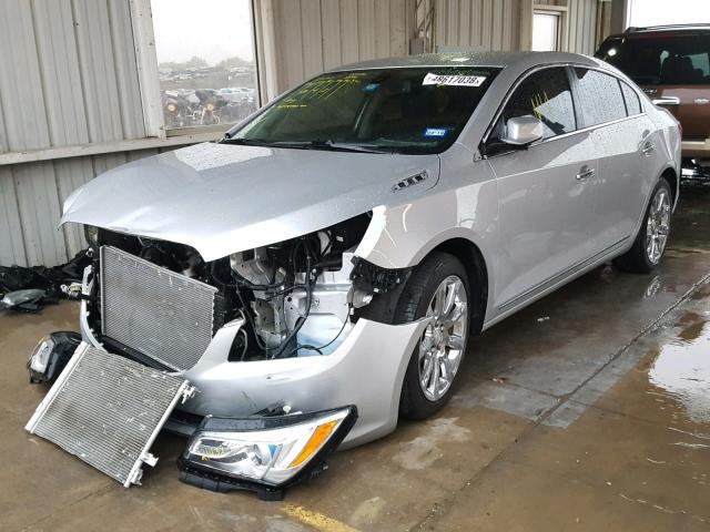 1G4GD5G3XEF172584 - 2014 BUICK LACROSSE P SILVER photo 2