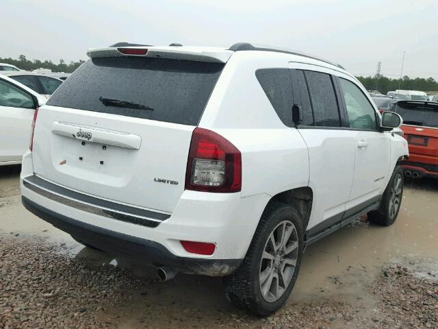 1C4NJCCB2ED618650 - 2014 JEEP COMPASS LI WHITE photo 4