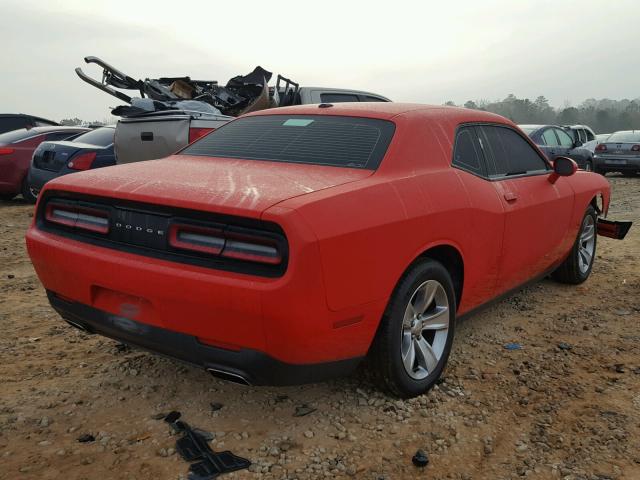 2C3CDZAG7GH337714 - 2016 DODGE CHALLENGER RED photo 4