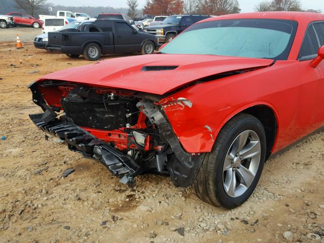 2C3CDZAG7GH337714 - 2016 DODGE CHALLENGER RED photo 9