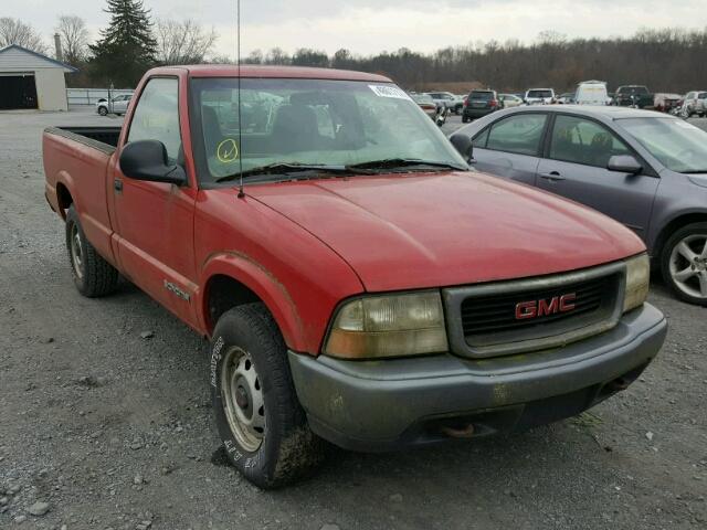 1GTDT14W1W8516603 - 1998 GMC SONOMA RED photo 1