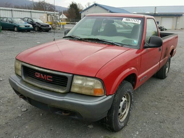 1GTDT14W1W8516603 - 1998 GMC SONOMA RED photo 2