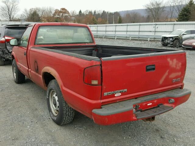 1GTDT14W1W8516603 - 1998 GMC SONOMA RED photo 3