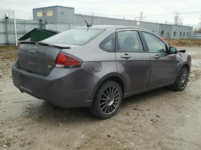 1FAHP3GN0BW109047 - 2011 FORD FOCUS SES GRAY photo 4