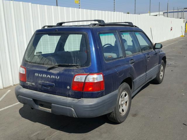 JF1SF63502G730993 - 2002 SUBARU FORESTER L BLUE photo 4