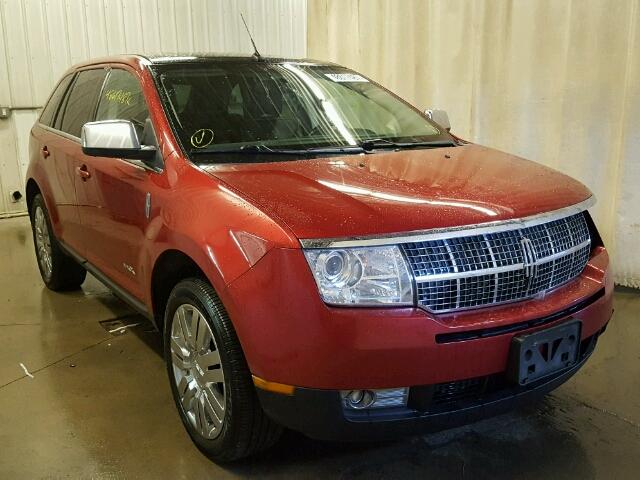 2LMDU88C68BJ21984 - 2008 LINCOLN MKX RED photo 1