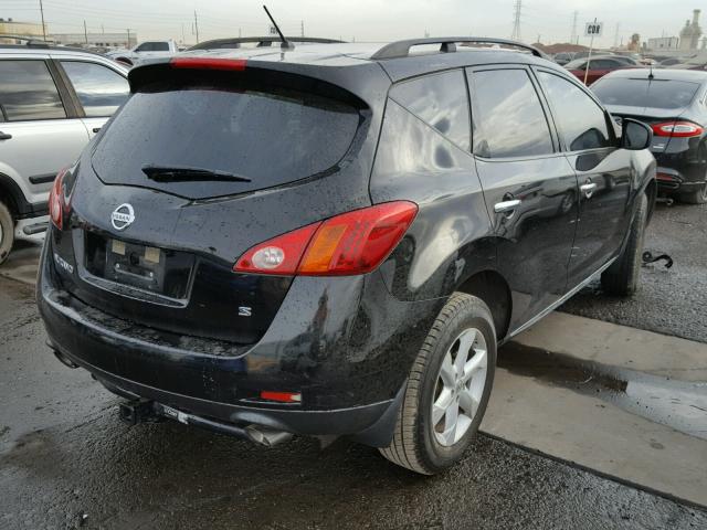 JN8AZ18UX9W106915 - 2009 NISSAN MURANO S BLACK photo 4