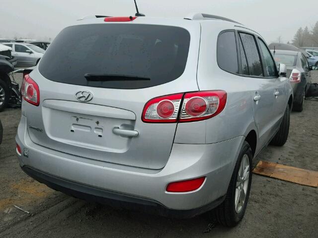 5XYZG3AB7CG094736 - 2012 HYUNDAI SANTA FE G SILVER photo 4