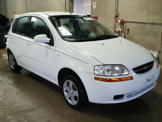 KL1TD62625B318291 - 2005 CHEVROLET AVEO BASE Ақ фото 1