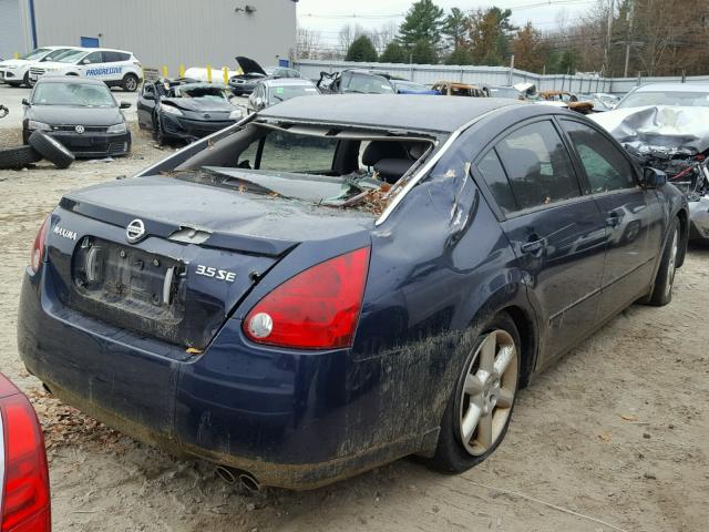 1N4BA41E66C851532 - 2006 NISSAN MAXIMA SE BLUE photo 4