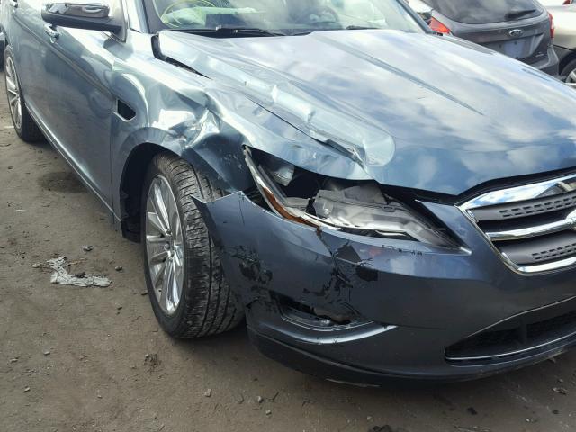 1FAHP2FW0AG115444 - 2010 FORD TAURUS LIM BLUE photo 9