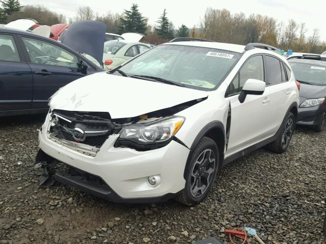 JF2GPAWC5E8206846 - 2014 SUBARU XV CROSSTR WHITE photo 2