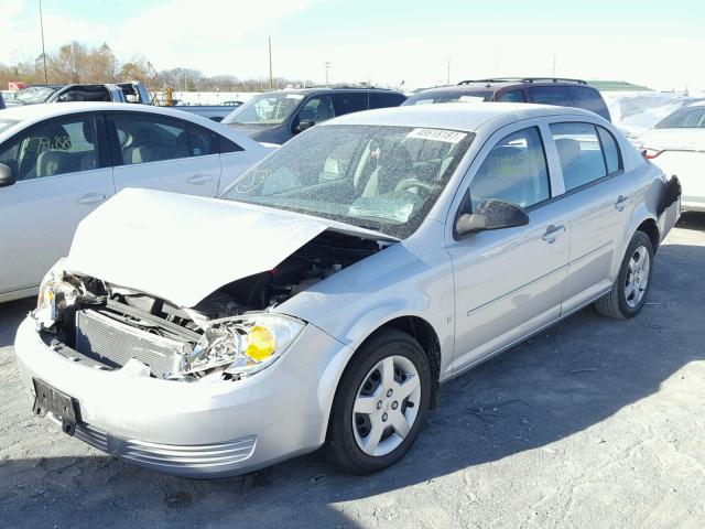 1G1AK55F967713030 - 2006 CHEVROLET COBALT LS SILVER photo 2