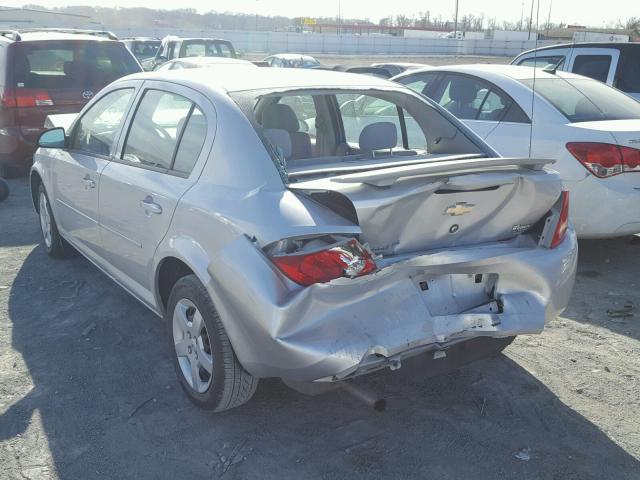 1G1AK55F967713030 - 2006 CHEVROLET COBALT LS SILVER photo 3