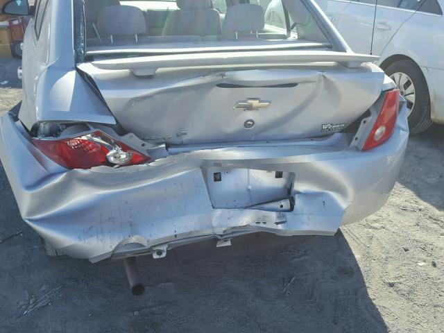 1G1AK55F967713030 - 2006 CHEVROLET COBALT LS SILVER photo 9