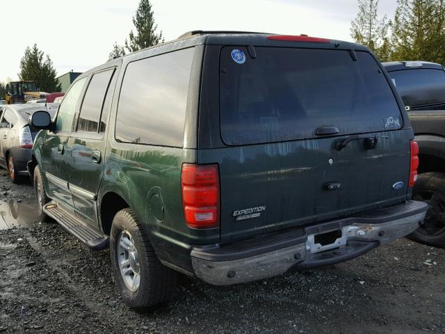 1FMEU15W11LB44570 - 2001 FORD EXPEDITION GREEN photo 3