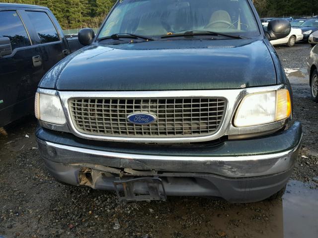 1FMEU15W11LB44570 - 2001 FORD EXPEDITION GREEN photo 9