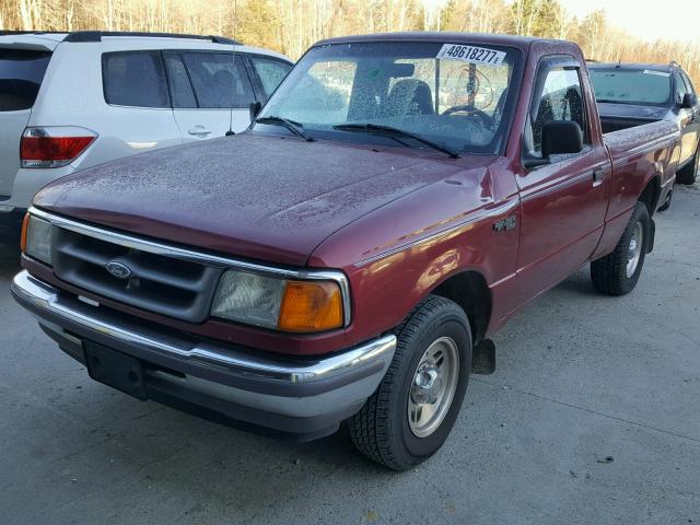 1FTCR10A5VTA36337 - 1997 FORD RANGER RED photo 2