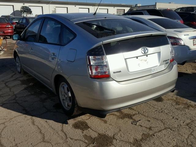 JTDKB20U740051776 - 2004 TOYOTA PRIUS SILVER photo 3