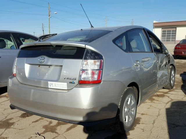 JTDKB20U740051776 - 2004 TOYOTA PRIUS SILVER photo 4