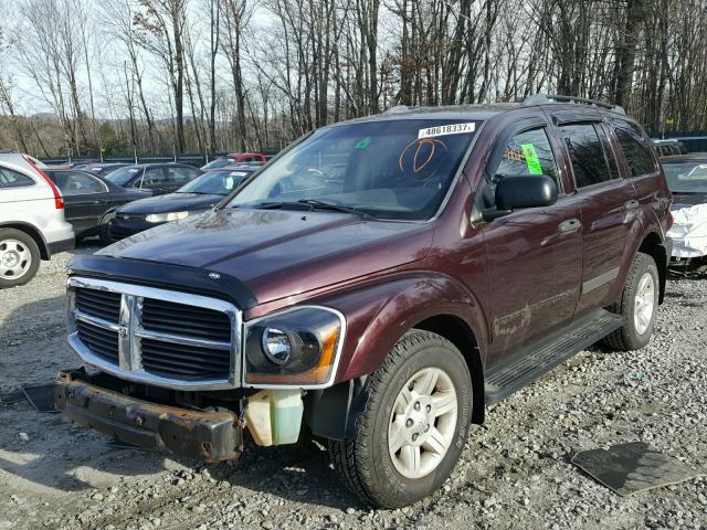 1D4HB38N95F575865 - 2005 DODGE DURANGO ST MAROON photo 2