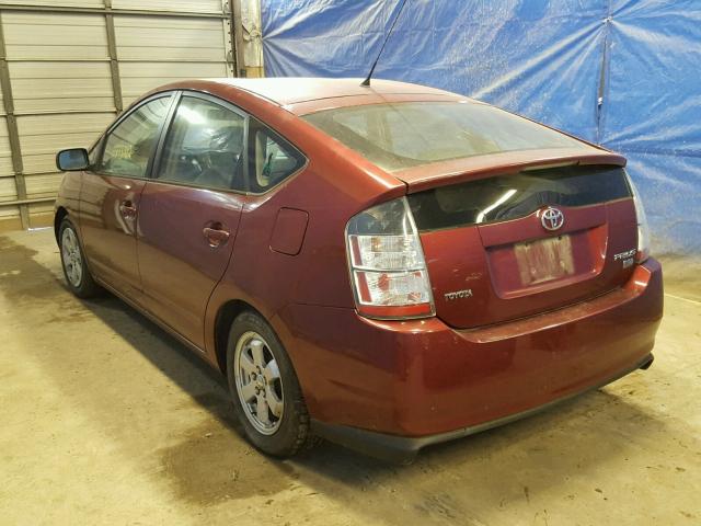 JTDKB22U540020376 - 2004 TOYOTA PRIUS 栗色 照片 3